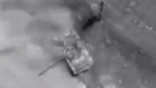 هدف قرار دادن تانکهای سوری توسط اسرائیل هدف قرار دادن تانکهای سوری توسط اسرائیل