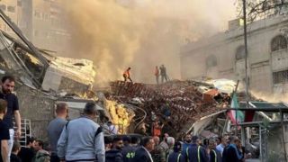 دقایق اولیه پس از حمله رژیم صهیونی به میدان قدس دقایق اولیه پس از حمله رژیم صهیونی به میدان قدس