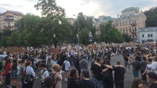 تظاهرات ضد زلنسکی در اوکراین تظاهرات ضد زلنسکی در اوکراین