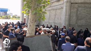 فیلمی از مراسم تشییع احمد توکلی