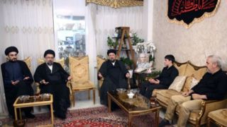 دیدار سید حسن خمینی با خانواده سپهبد شهید محمد باقری