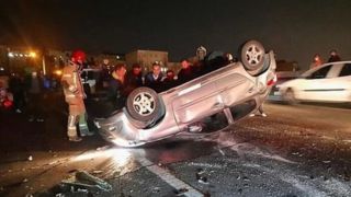 واژگونی خودروی ٢٠۶ در مسیر تهران_پاکدشت واژگونی خودروی ٢٠۶ در مسیر تهران_پاکدشت