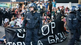 برخورد پلیس آلمان با حامیان فلسطین