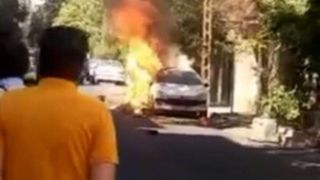 آتش‌سوزی در منطقه پیروزی تهران | لوله گاز ترکید