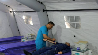 افتتاح بیمارستان صحرایی در مرز شلمچه افتتاح بیمارستان صحرایی در مرز شلمچه