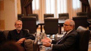 لاریجانی و نخست‌وزیر لبنان با یکدیگر دیدار کردند