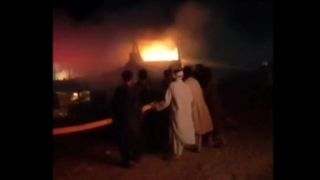 جان‌باختن ۸۵ مهاجر بازگشته از ایران در حادثه آتش‌سوزی اتوبوس در هرات