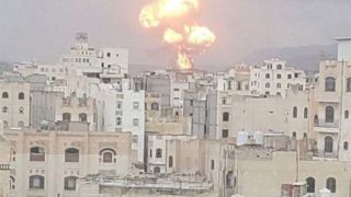 بمباران «صنعاء» در تجاوز جدید رژیم صهیونیستی به یمن بمباران «صنعاء» در تجاوز جدید رژیم صهیونیستی به یمن