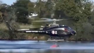 لحظه سقوط هلیکوپتر آتش نشان