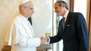 دیدار گروسی با پاپ درباره فعالیت‌های آژانس