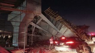 ریزش پل در کربلا / تاکنون پنج نفر مصدوم شده اند