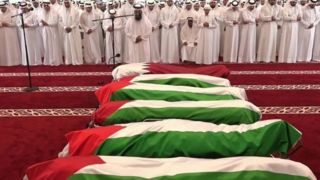 تشییع شهدای حمله تروریستی رژیم صهیونیستی به نشست حماس در دوحه تشییع شهدای حمله تروریستی رژیم صهیونیستی به نشست حماس در دوحه