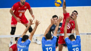 پیروزی تیم ملی والیبال ایران برابر تونس