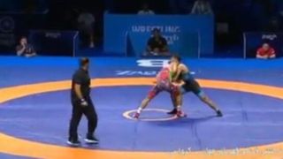 لحظه صعود کشتکار و شکست حریف چینی لحظه صعود کشتکار و شکست حریف چینی