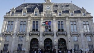 ۵۲ شهرداری در فرانسه پرچم فلسطین را برافراشتند