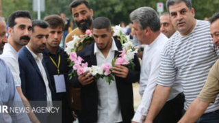 استقبال از رحمان عموزاد قهرمان کشتی جهان در بهشهر