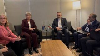 دیدار وزیر امور خارجه جمهوری اسلامی ایران با وزیر امور خارجه استرالیا