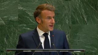 لفاظی ضدایرانی ماکرون در سازمان ملل