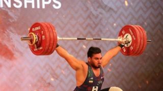 لحظه رکورد شکنی نصیری در رقابت‌های جهانی