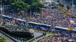 تظاهرات گسترده مردم اندونزی در حمایت از فلسطین