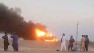 حمله به خودرو مهندسان پروژه انتقال آب چابهار - زاهدان 