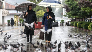 رگبار باران در شمال و جنوب شرق کشور 