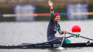 قهرمانی دختر المپیکی در رویینگ قهرمانی آسیا