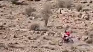 پرش موتور در اعماق دره!