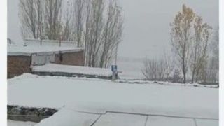 بارش شدید برف در سلماس آذربایجان غربی