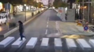 رنگ‌آمیزی ۳‌بعدی خطوط عابرپیاده در سبزوار!