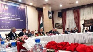 نشست لاریجانی با روسای اندیشکده‌های پاکستان