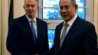 دیدار مخفیانه نتانیاهو با تونی بلر دیدار مخفیانه نتانیاهو با تونی بلر