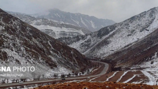 بارش برف پاییزی در شهمیرزاد