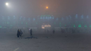 بین‌الحرمین غرق در مه شد