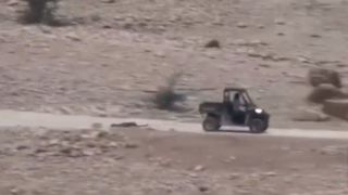 ویدئوی شوکه کننده از کشیدن بُز با خودروی چهارچرخ!