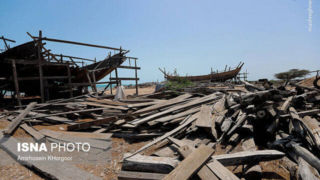 خسارت ۴۸۰ میلیارد تومانی طوفان به لنج های شکسته شده در جنوب سیستان و بلوچستان