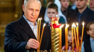 پوتین در مراسم میلاد عیسی مسیح