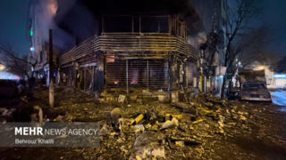 تخریب اموال عمومی در اغتشاشات در تهران 