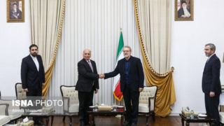 دیدار وزیر خارجه عراق با لاریجانی