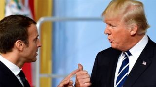 ترامپ پیام‌های شخصی ماکرون به وی را منتشر کرد + عکس