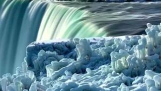  آبشار نیاراگا یخ زد