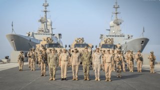 رزمایش دریایی عربستان و آمریکا در جده