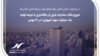 خروج بانک صادرات ایران از بنگاه‌داری با عرضه اولیه یک میلیارد سهم «ثپهران» در ۲۰ بهمن