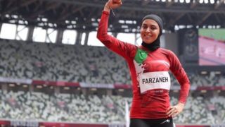 دومی فرزانه فصیحی در رقابت داخل سالن آلمان 