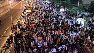 تظاهرات هزاران نفر در تل‌آویو علیه نتانیاهو