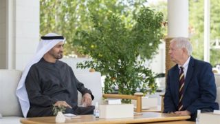 جزئیات دیدار رئیس امارات با سناتور ضدایرانی آمریکا در ابوظبی