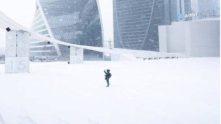 مسکوی زیبای برفی