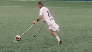 ضربه ایستگاهی دیدنی در فوتبال قطع عضو