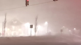 بوران سنگین برف در ماساچوست آمریکا