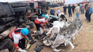 تصادف خونین جاده ای با ۶ کشته